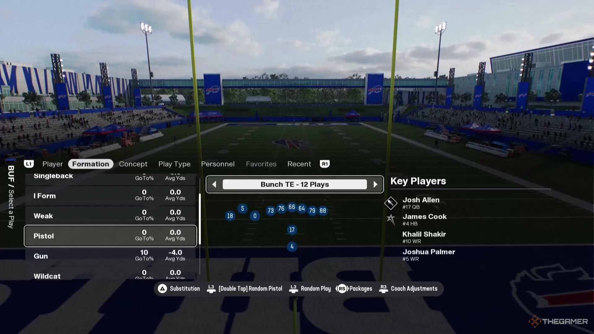 The Run N Gun playbook in Madden NFL 26.