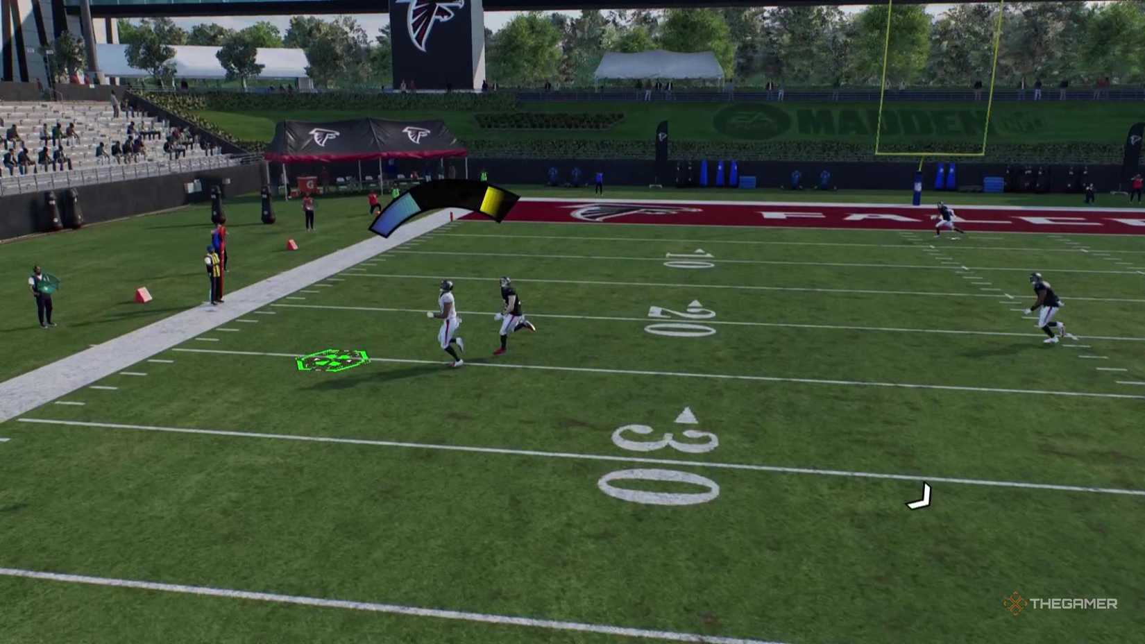 Throwing a high pass in Madden NFL 26