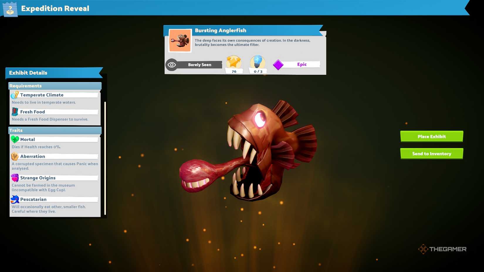 Two Point Museum Bursting Anglerfish.