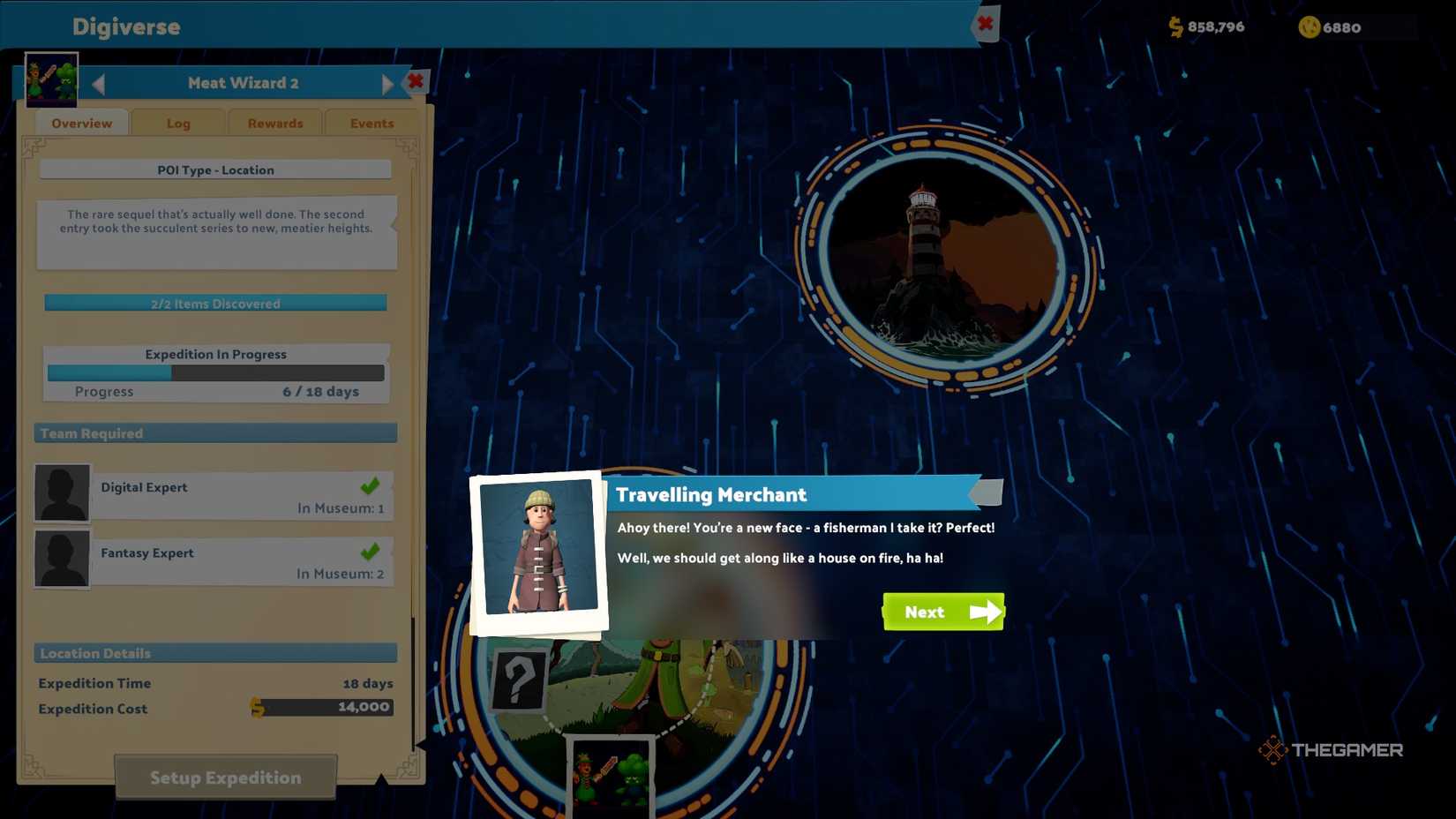 Two Point Museum Digiverse Dredge rifts to expeditions.