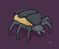 Close up of a Warrior, a large insect with six legs and armor plating down its back, in Guntouchables.