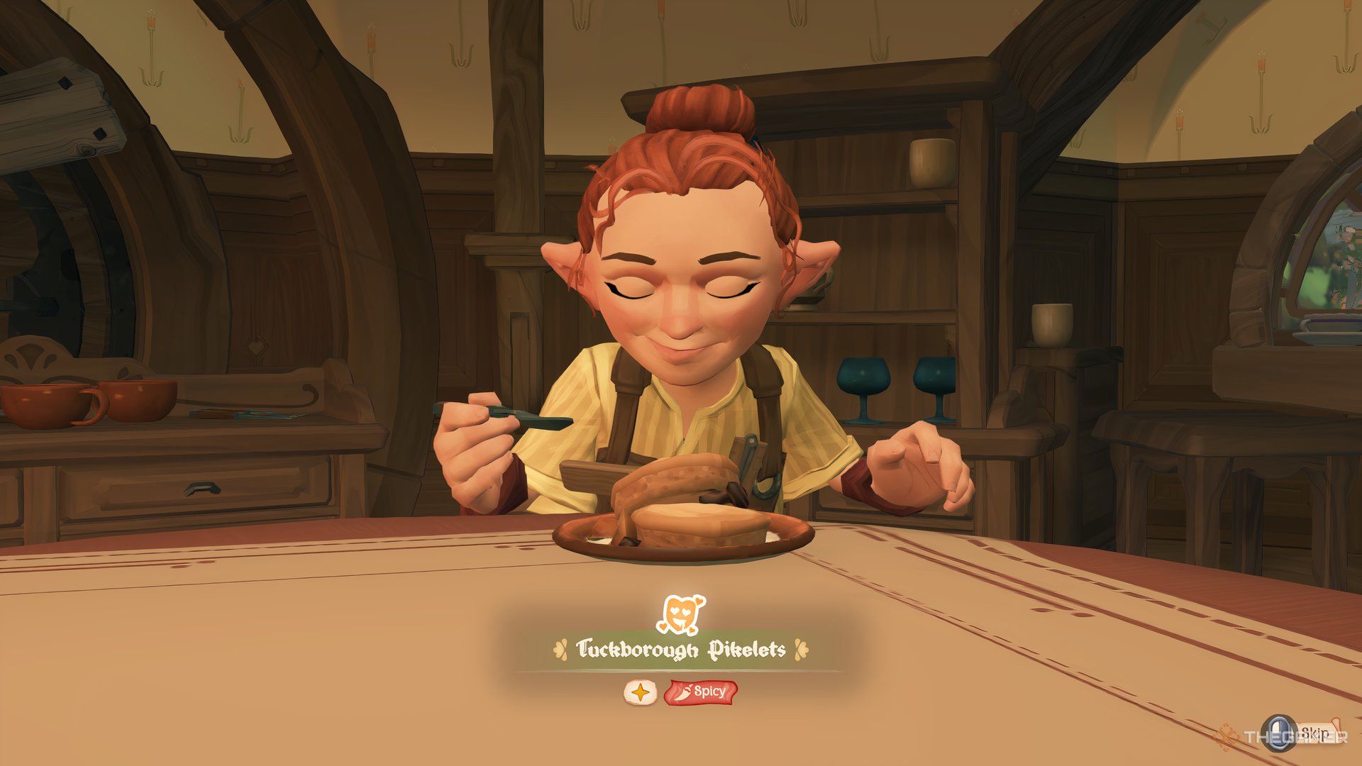 Willow loves the spicy meal in Tales of the Shire.