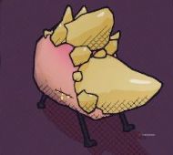 Close up of a Wartusk, a rhino-like creature with giant teeth-like horns, in Guntouchables.