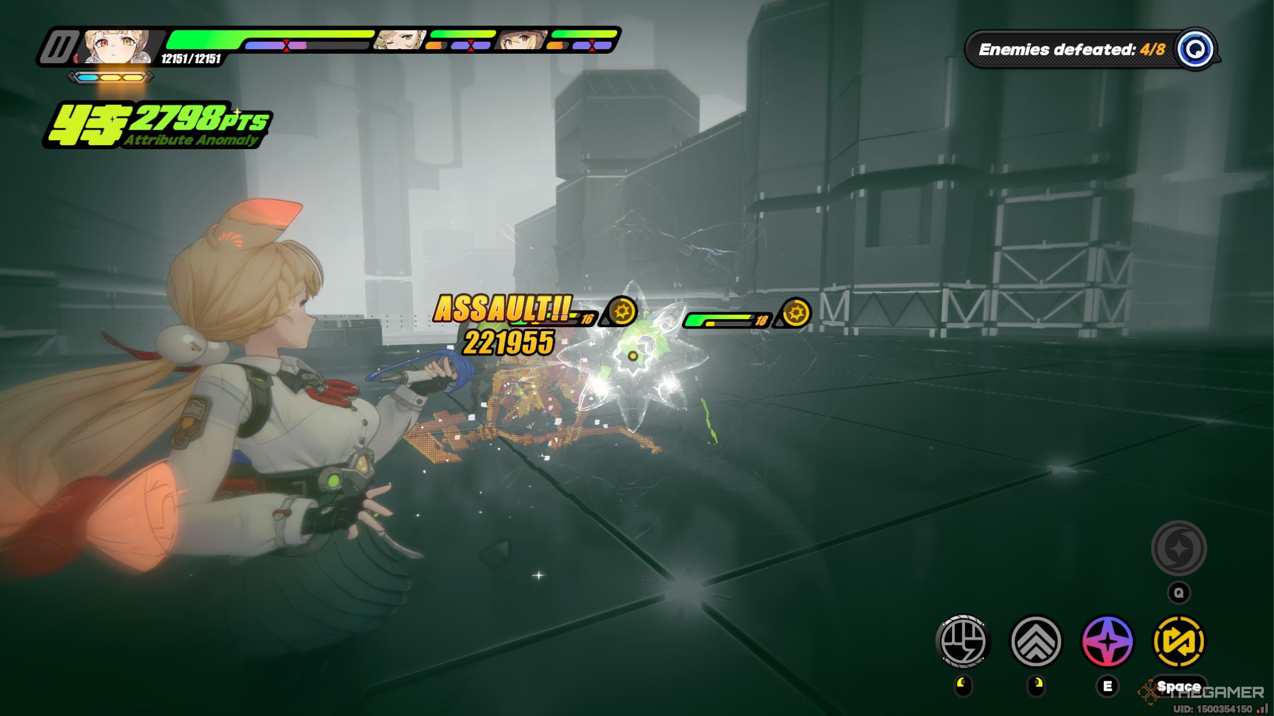 Zenless Zone Zero Alice using her special basic attack.