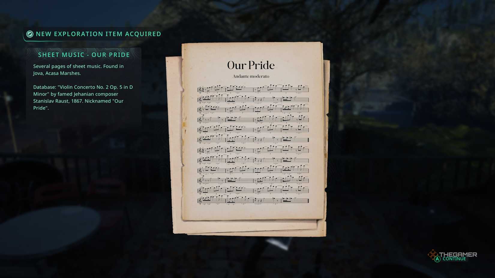 The Our Pride sheet music in Hell is Us.
