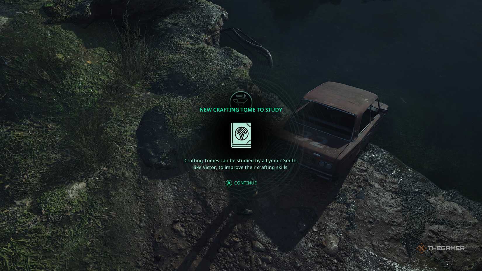 Finding a new crafting tome for Victor in Hell Is Us.
