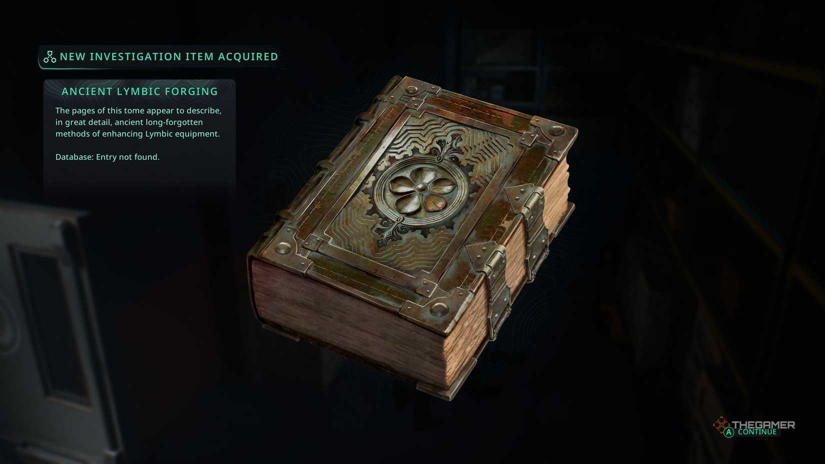 The Ancient Lymbic Forging Tome in Hell Is Us.