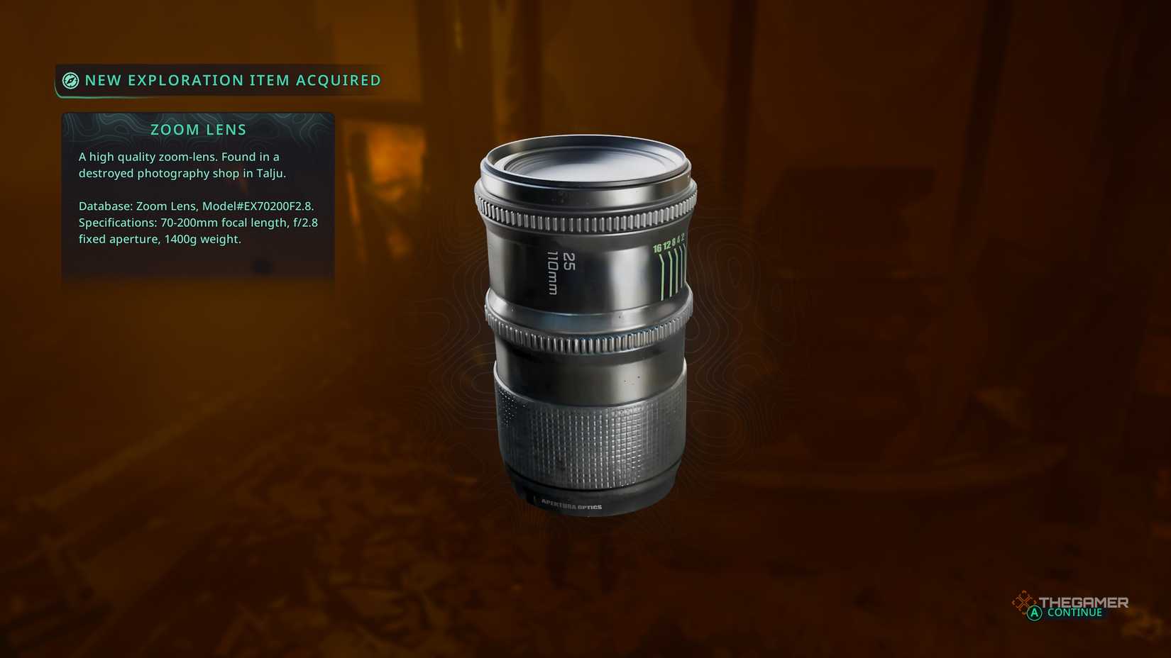 The Zoom Lens item in Hell Is Us.