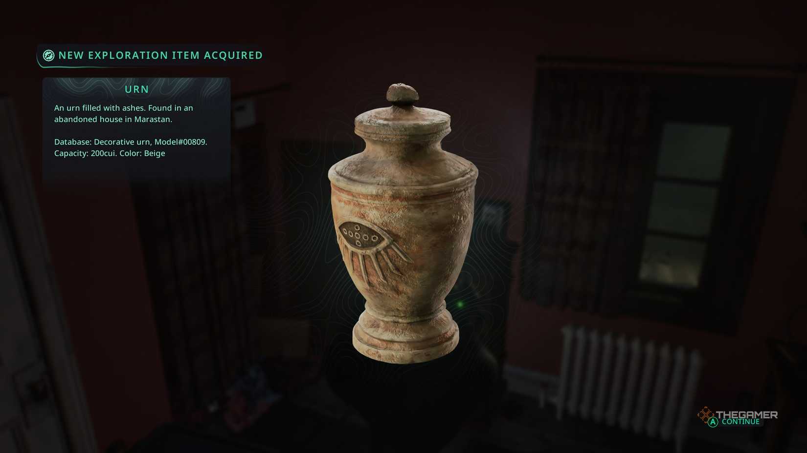 The urn item in Hell Is Us.