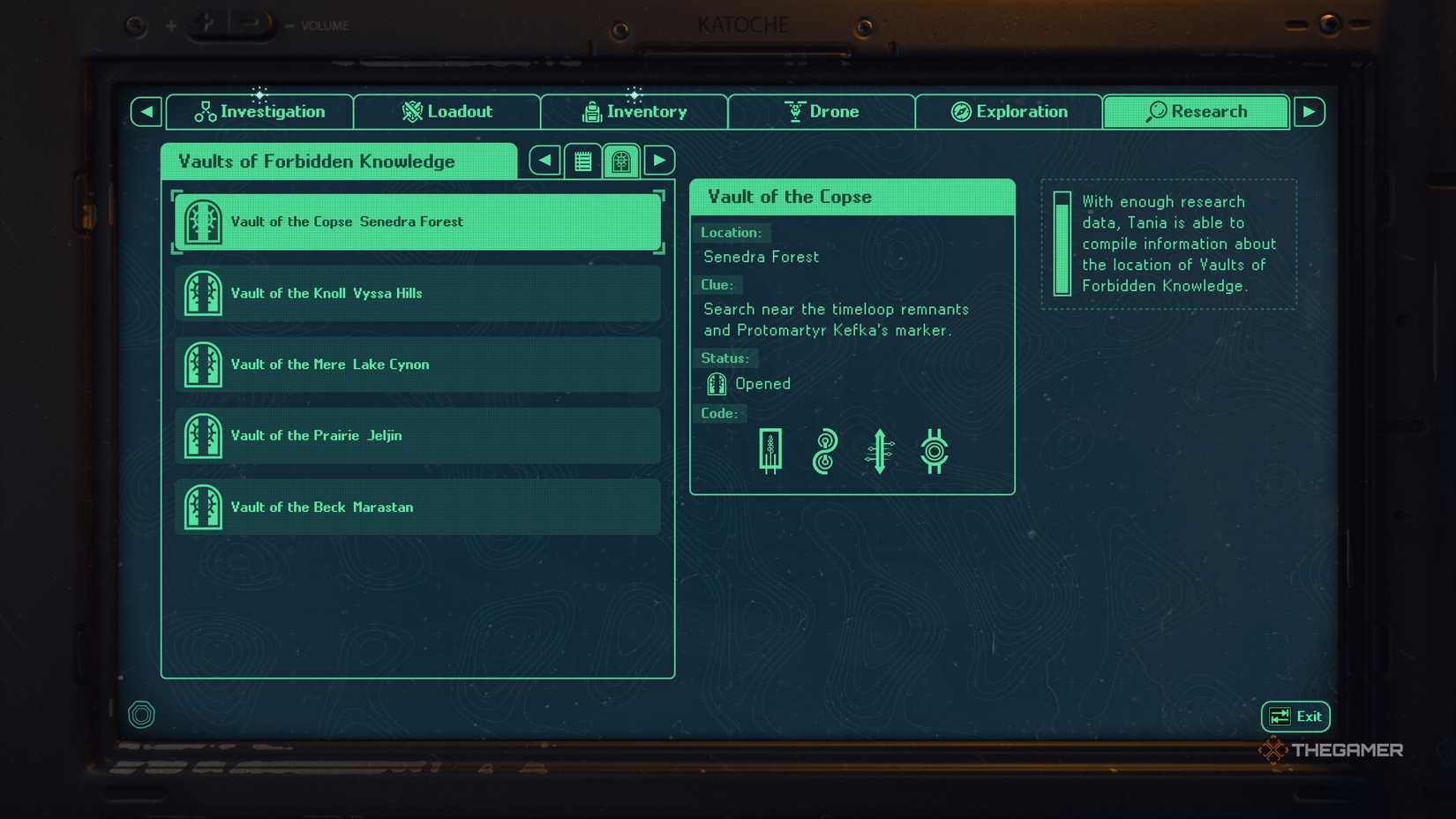 Hell Is Us Vault of Forbidden Knowledge location and password - senedra forest.