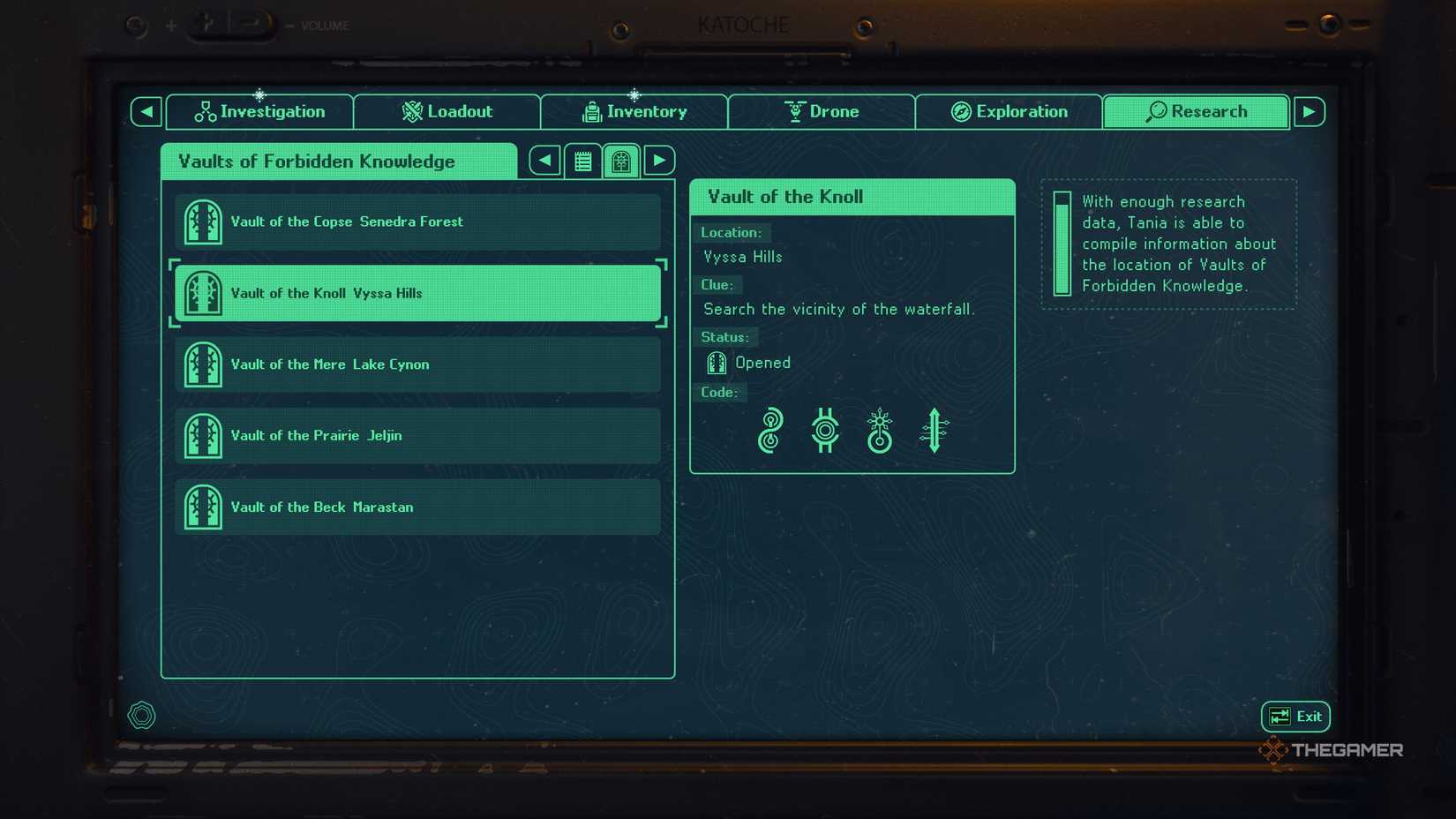 Hell Is Us Vault of Forbidden Knowledge location and password - Vyssa Hills.