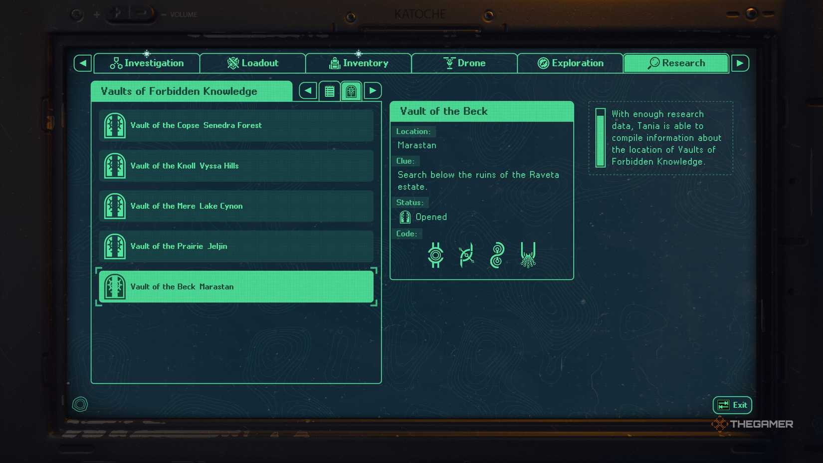 Hell Is Us Vault of Forbidden Knowledge location and password - Marastan.