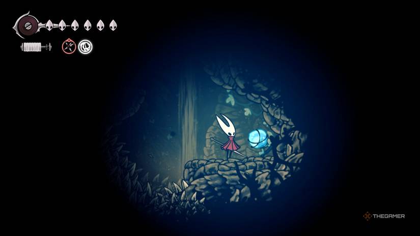Hornet finds the third and final plasmium at the depths of the Wormways in Hollow Knight: Silksong.