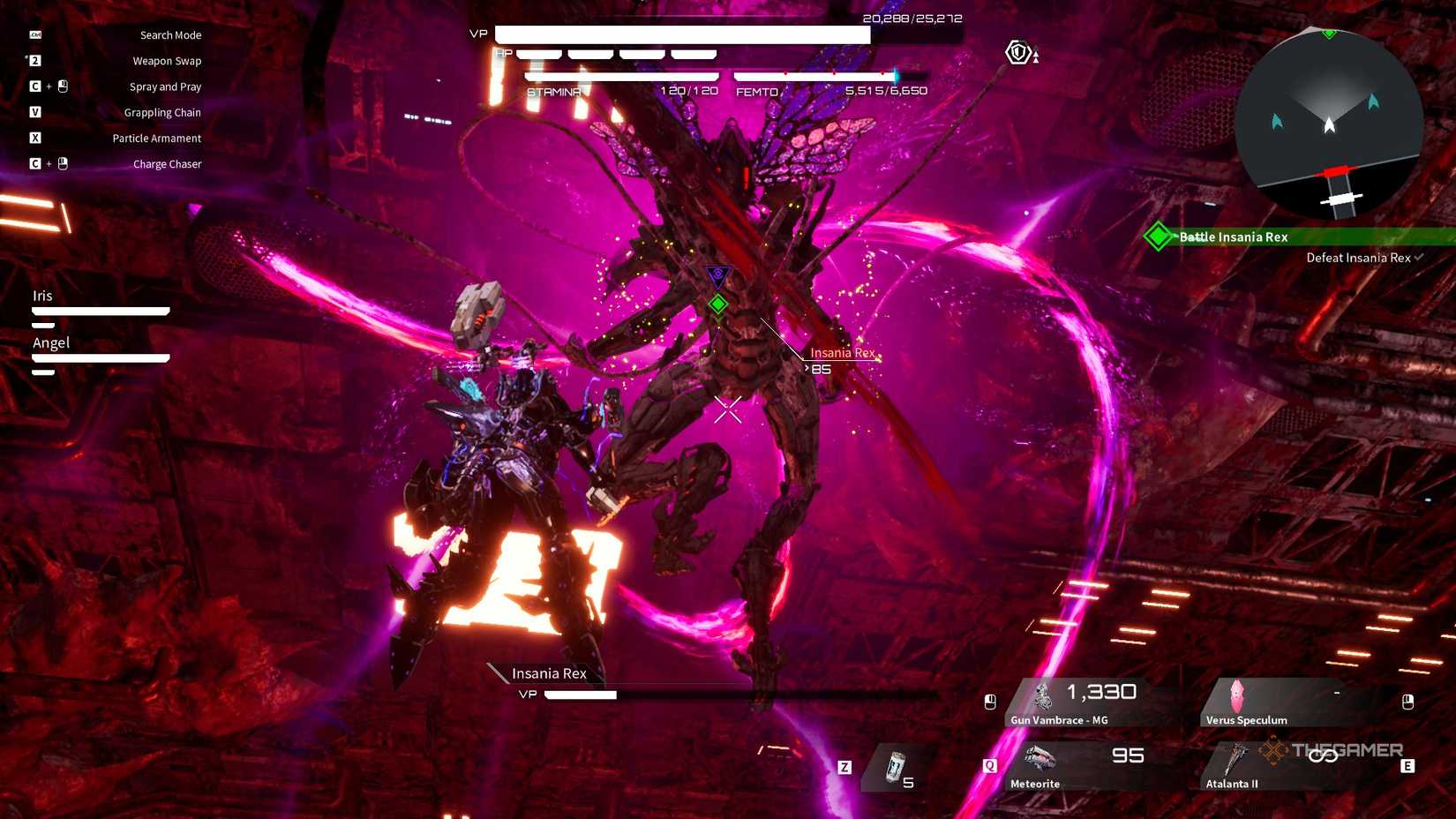 insania rex sprouts wings for the final phase of its boss fight in daemon x machina: titanic scion.