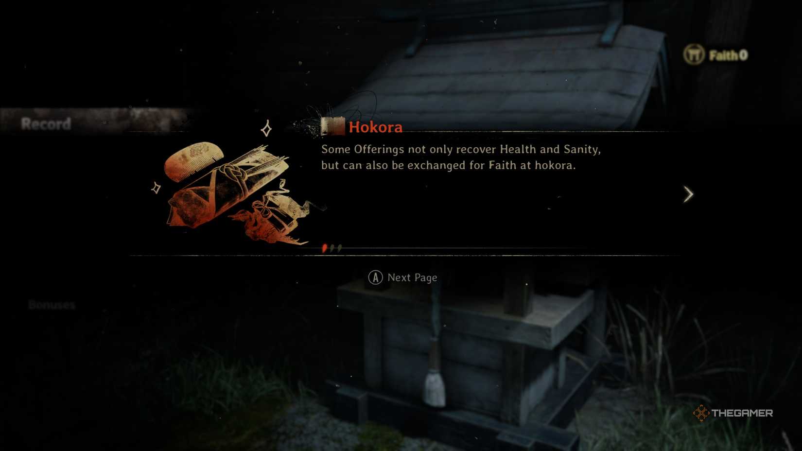 A brief tutorial on functions of the Hokora in Silent Hill f.