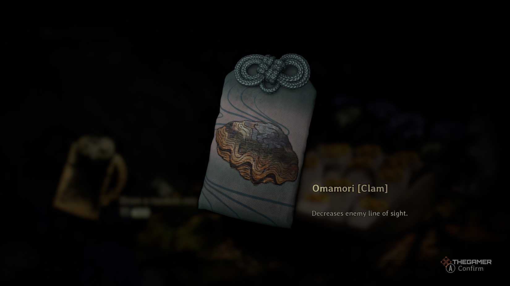 The Clam Regular Omamori in Silent Hill f.