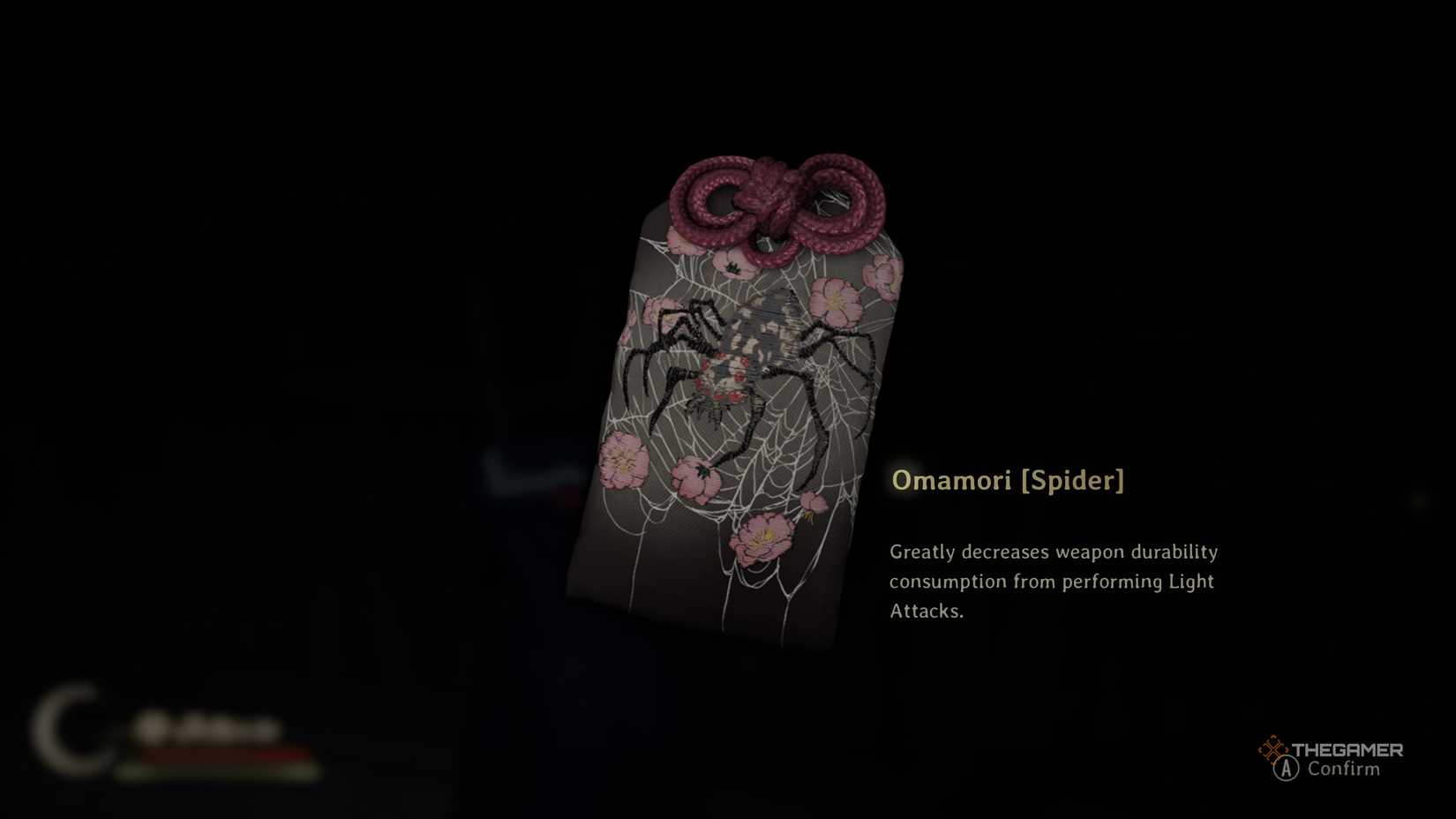The spider omamori in silent hill f.