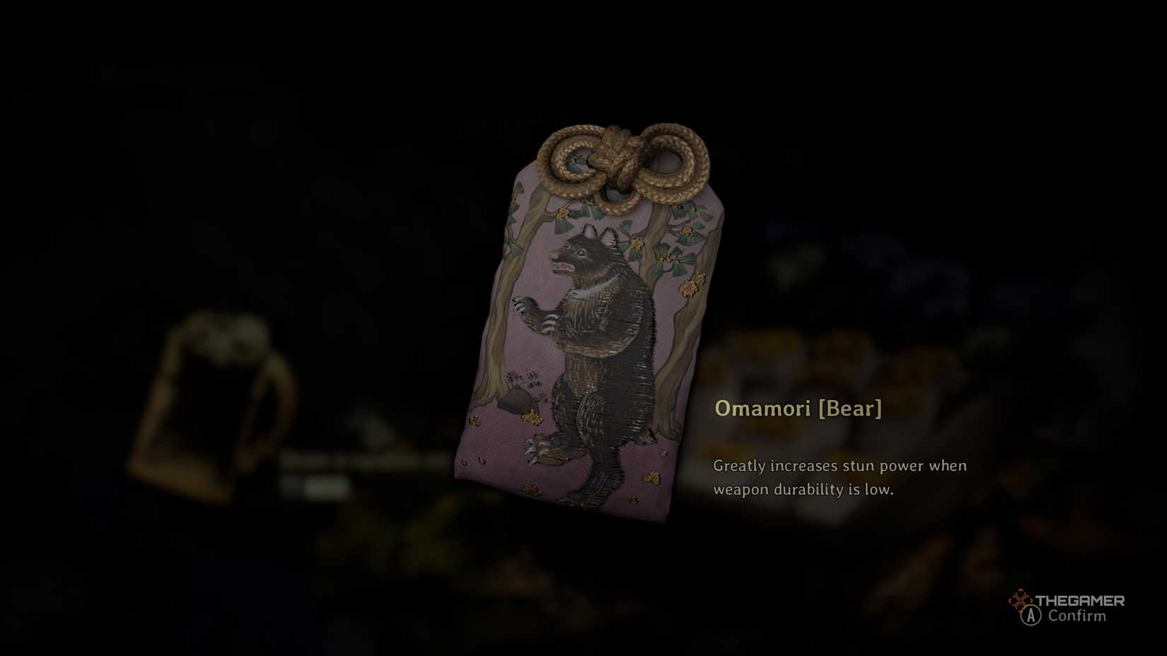 The Bear Unique Omamori in Silent Hill f.