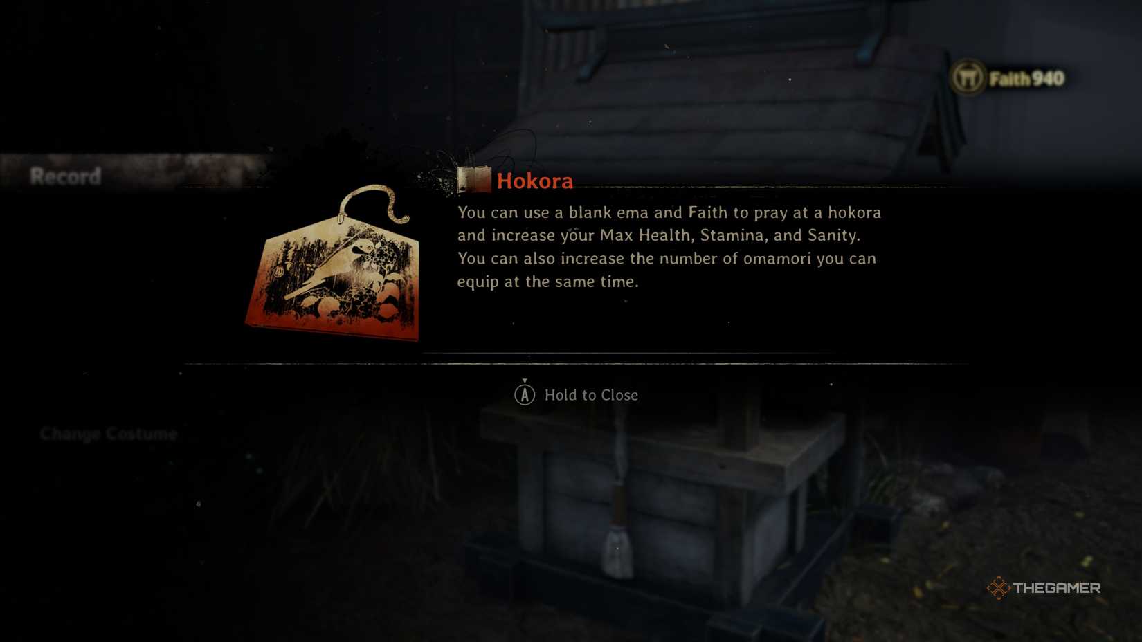 A tutorial on what ema plates are used for in Silent Hill f.