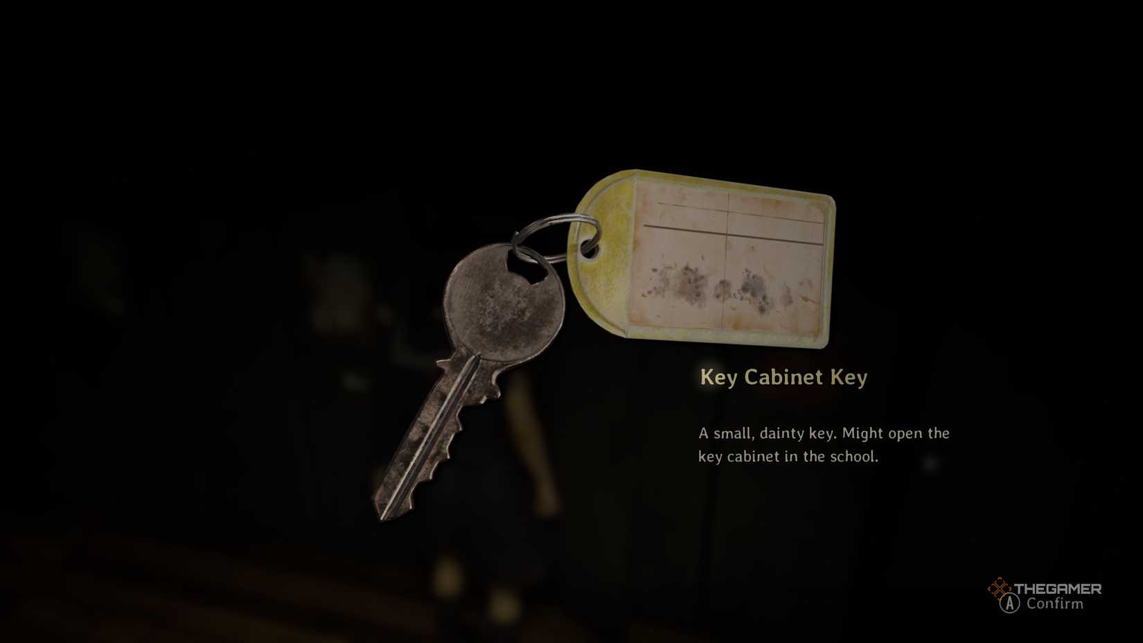 The key cabinet key in silent hill f.
