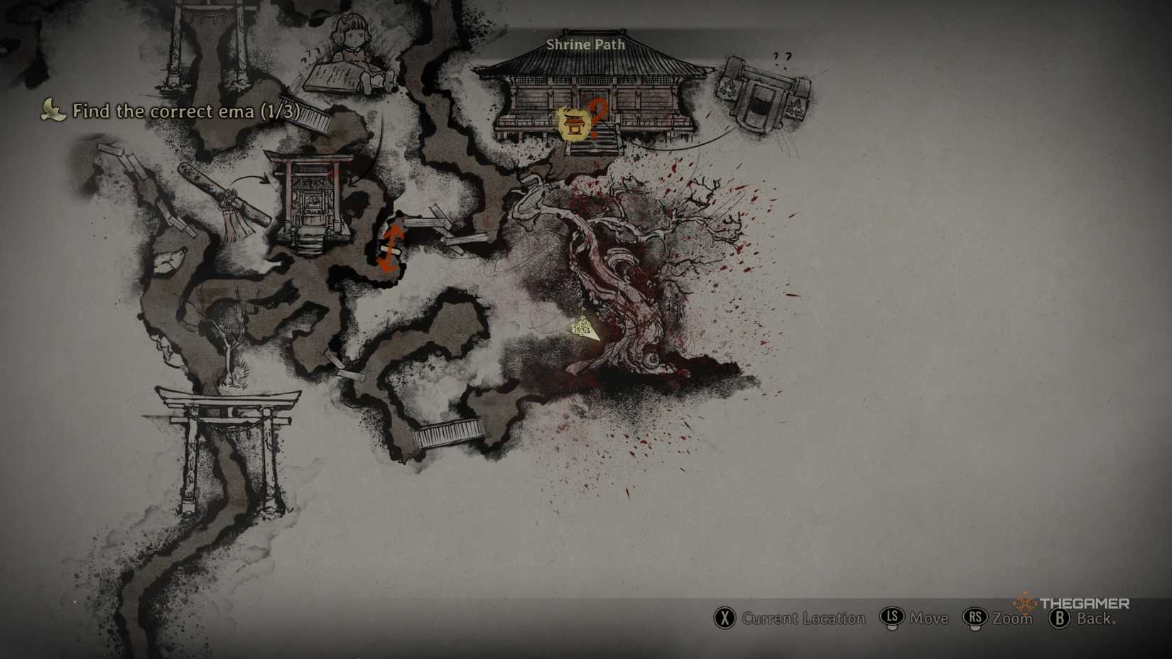 Silent Hill f Inari seal 3 location map.