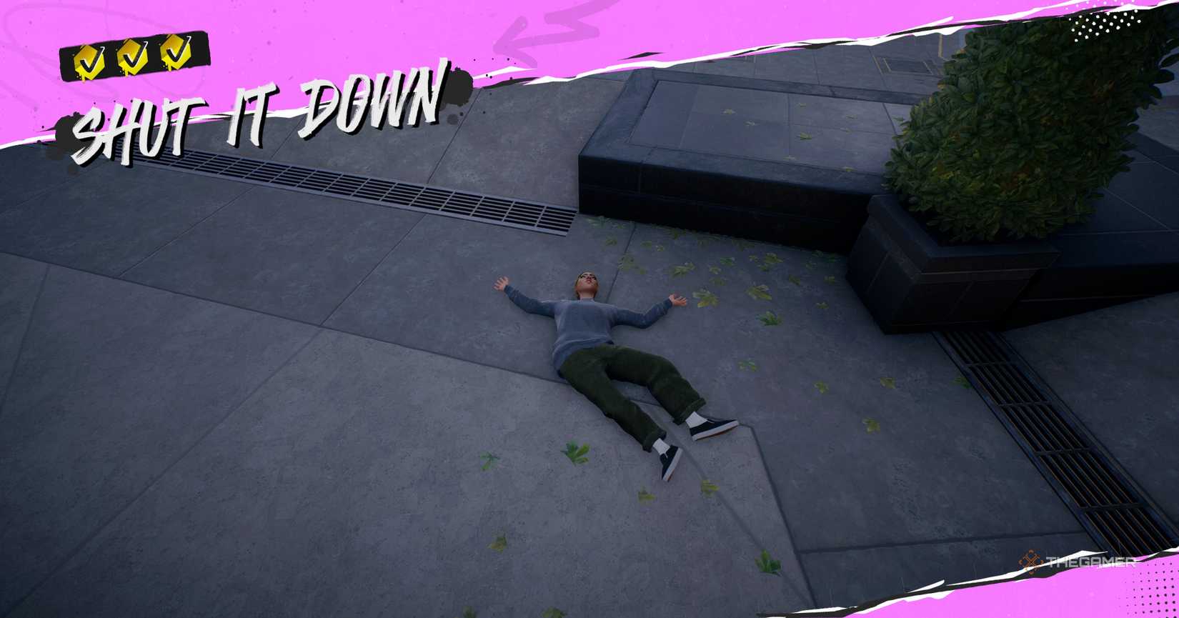 Character in Skate 4 on the ground.