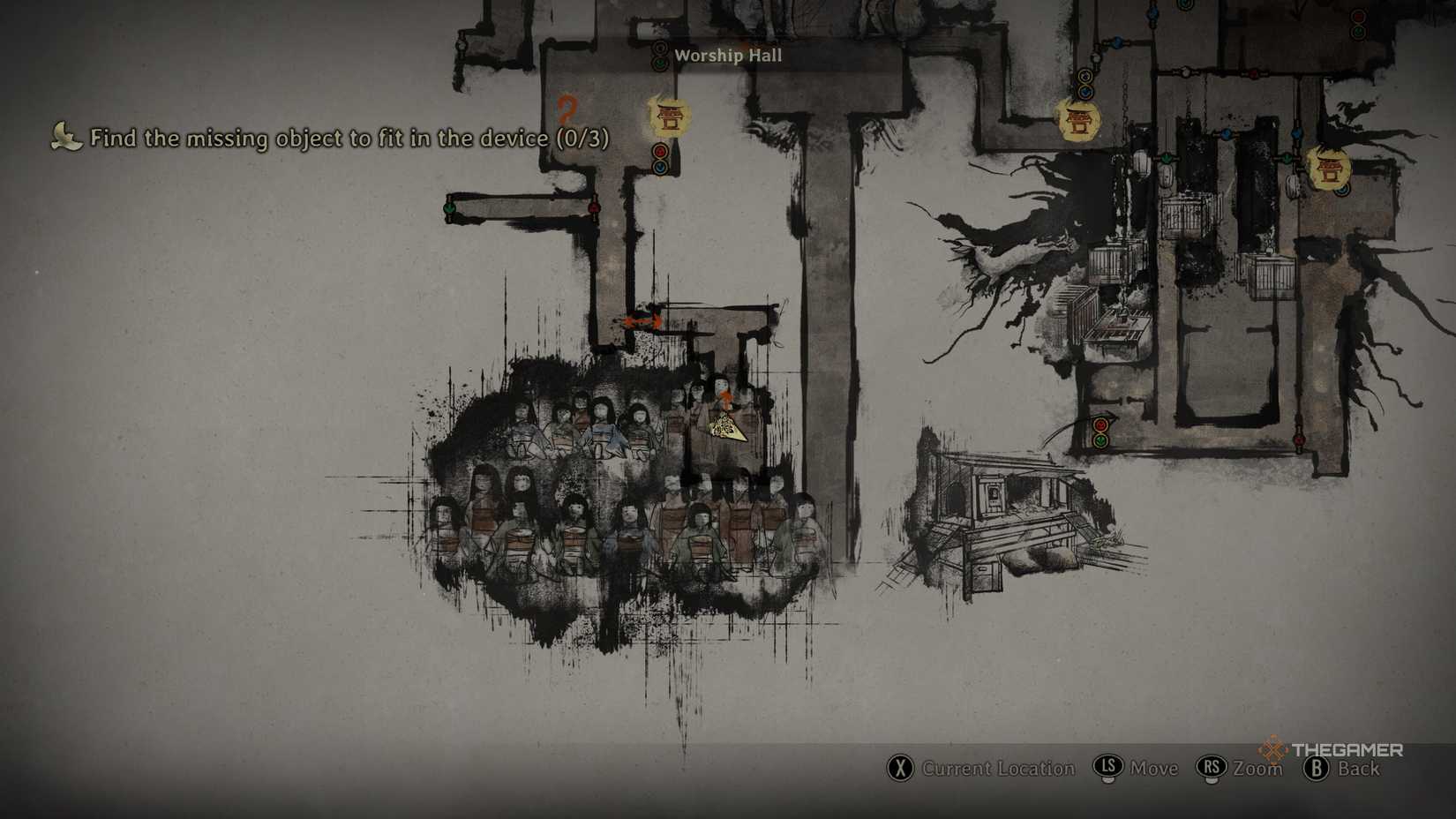 Silent Hill f Inari seal 6 location map.