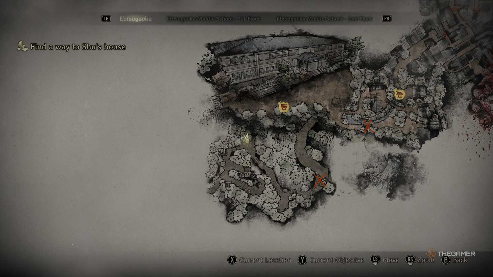 Silent Hill f Inari seal 7 location map.