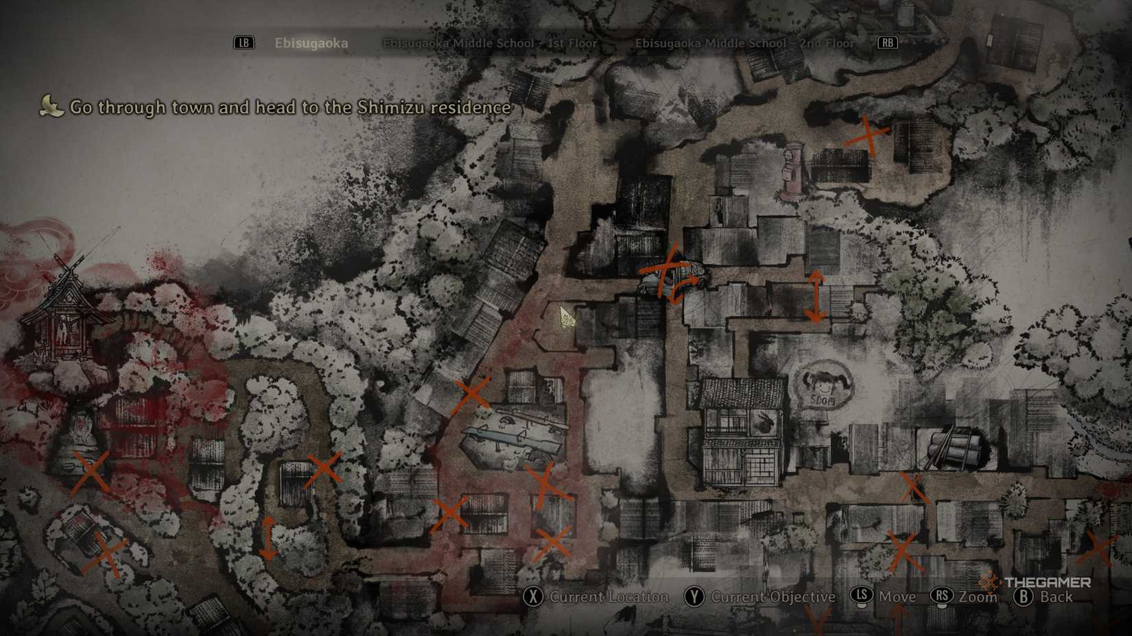 Silent Hill f Inari seal 9 location map.