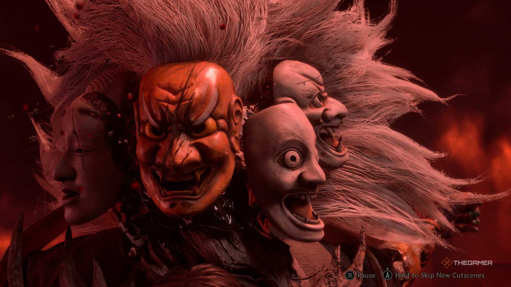 The masks of the tsukumogami in silent hill f.