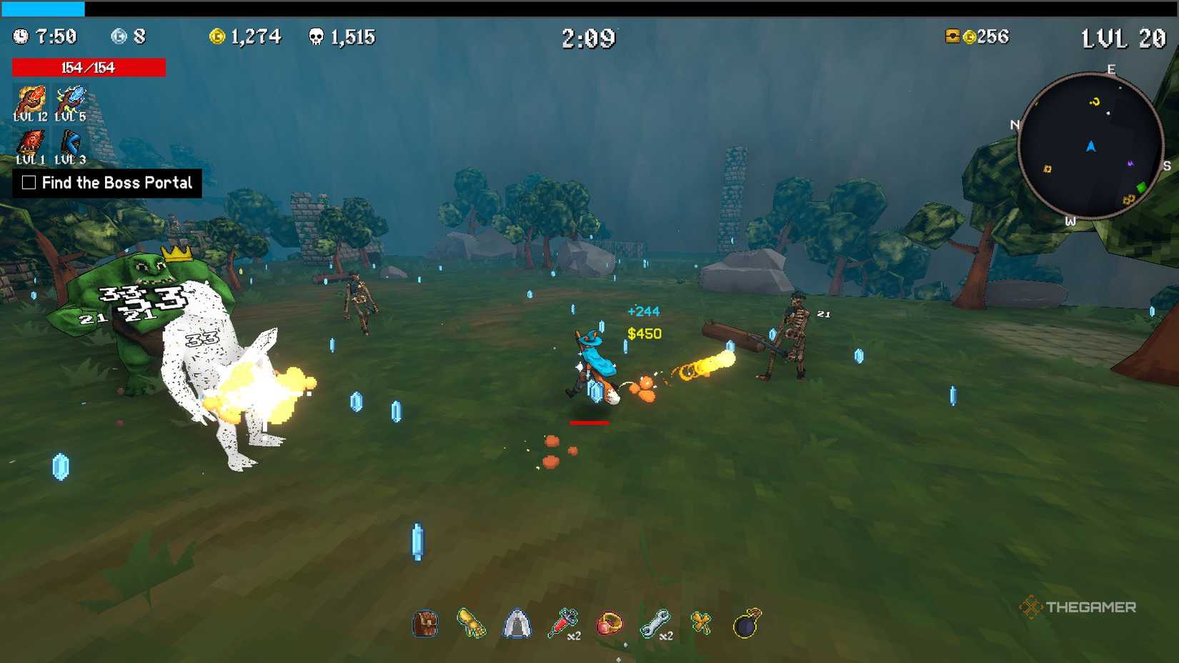 Character fighting in Megabonk.