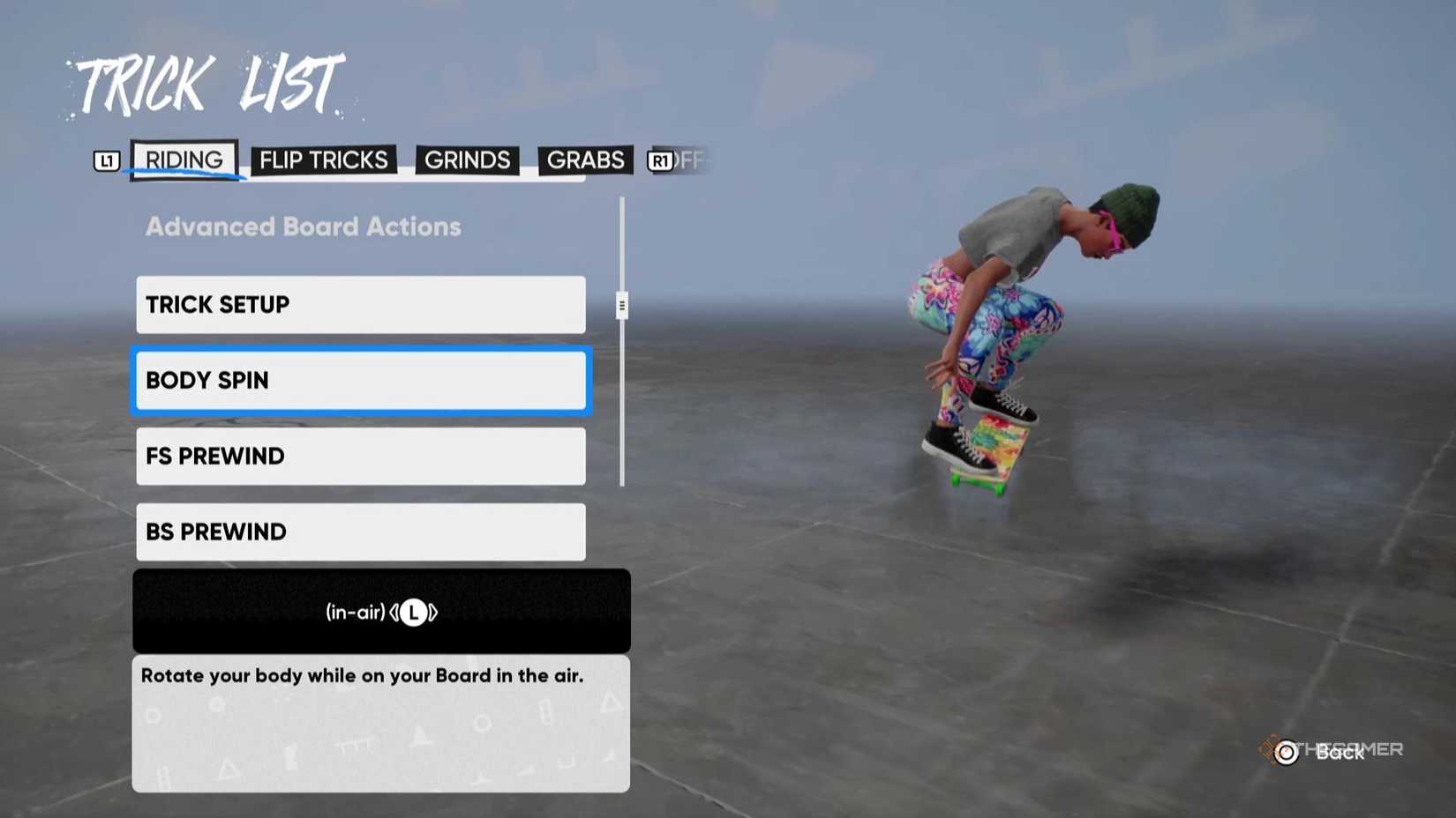 A Body Spin in Skate.