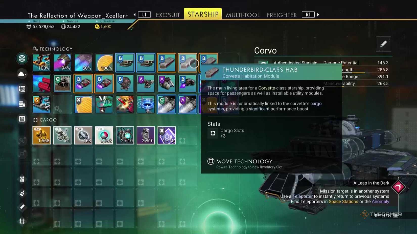 A habitation module in No Man's Sky.