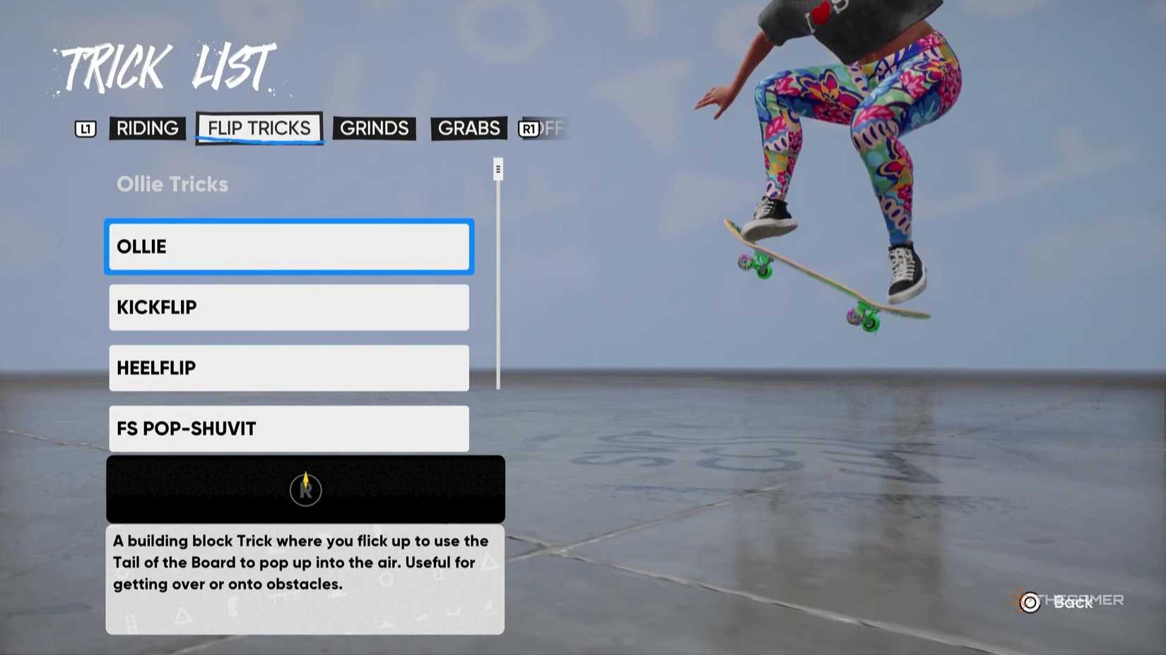 An Ollie in Skate.