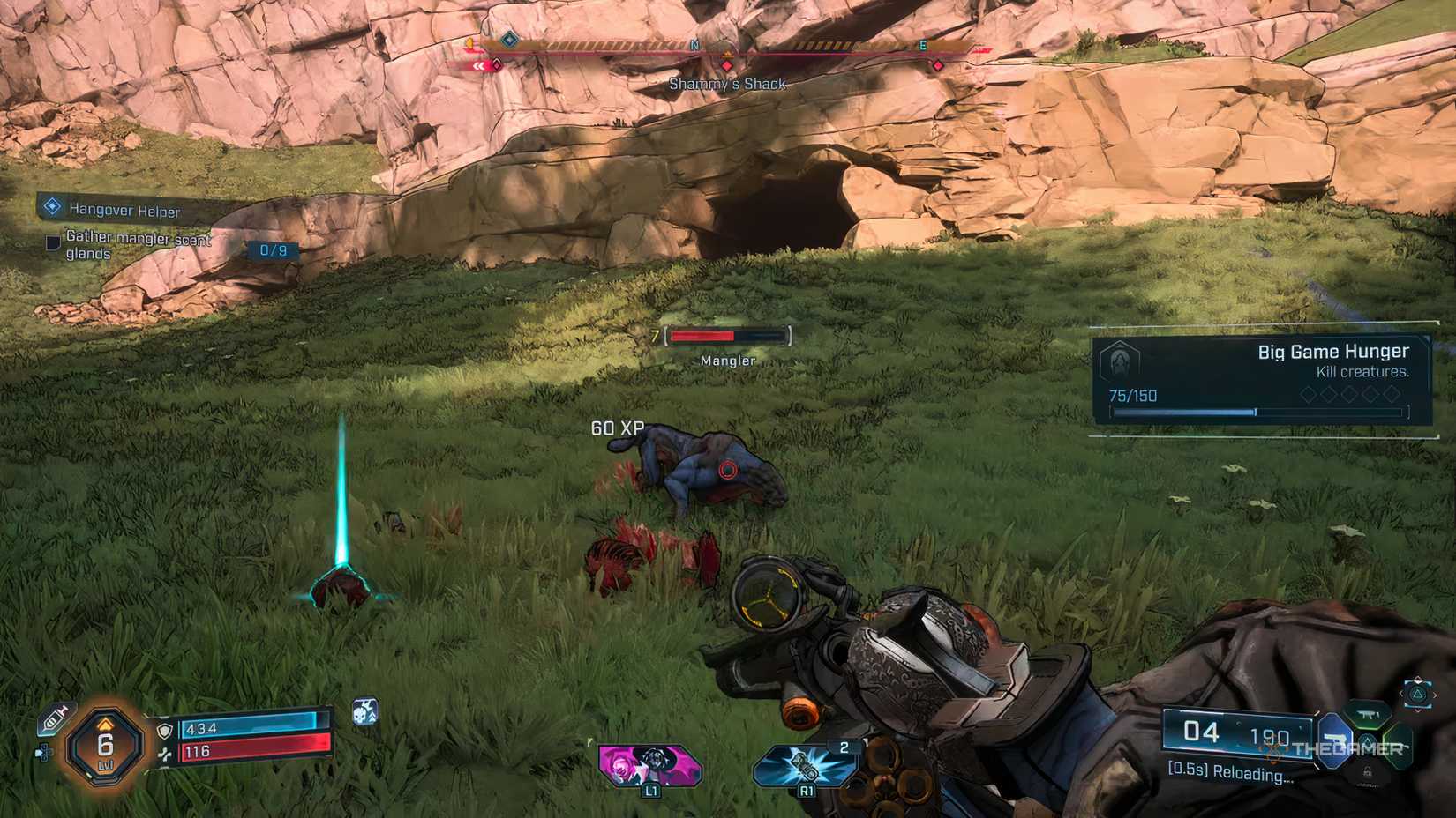 Farming mangler glands in Borderlands 4.