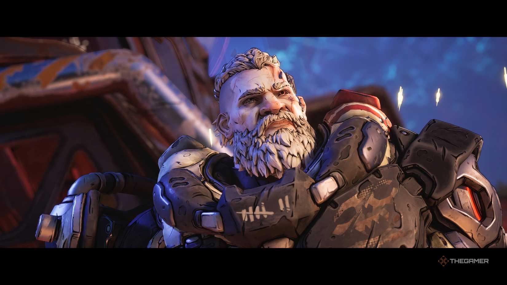 Borderlands 4 Amon staring into the distance.