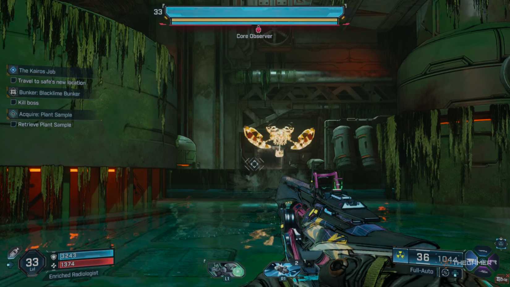 the core observer spawns in to attack in borderlands 4.