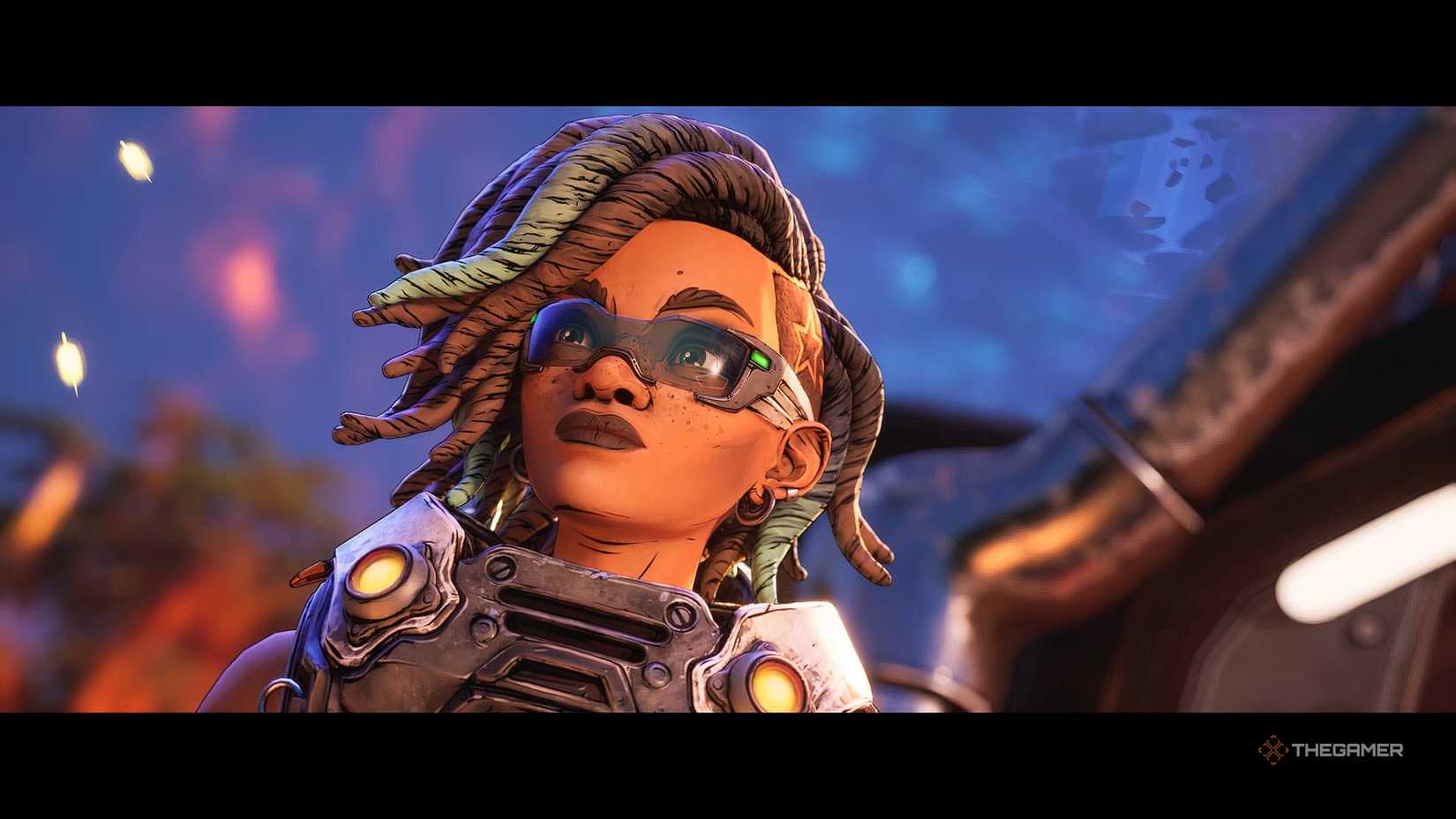 Borderlands 4 Harlowe staring into the distance.
