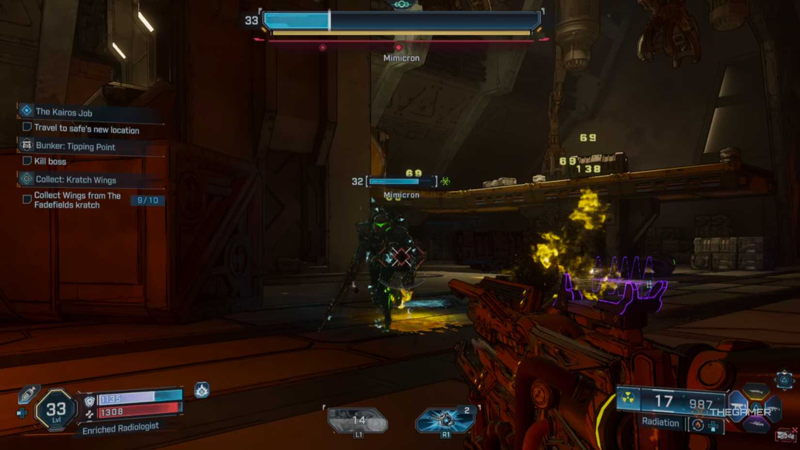 mimicron and its clones take radiation damage from status effects in borderlands 4.