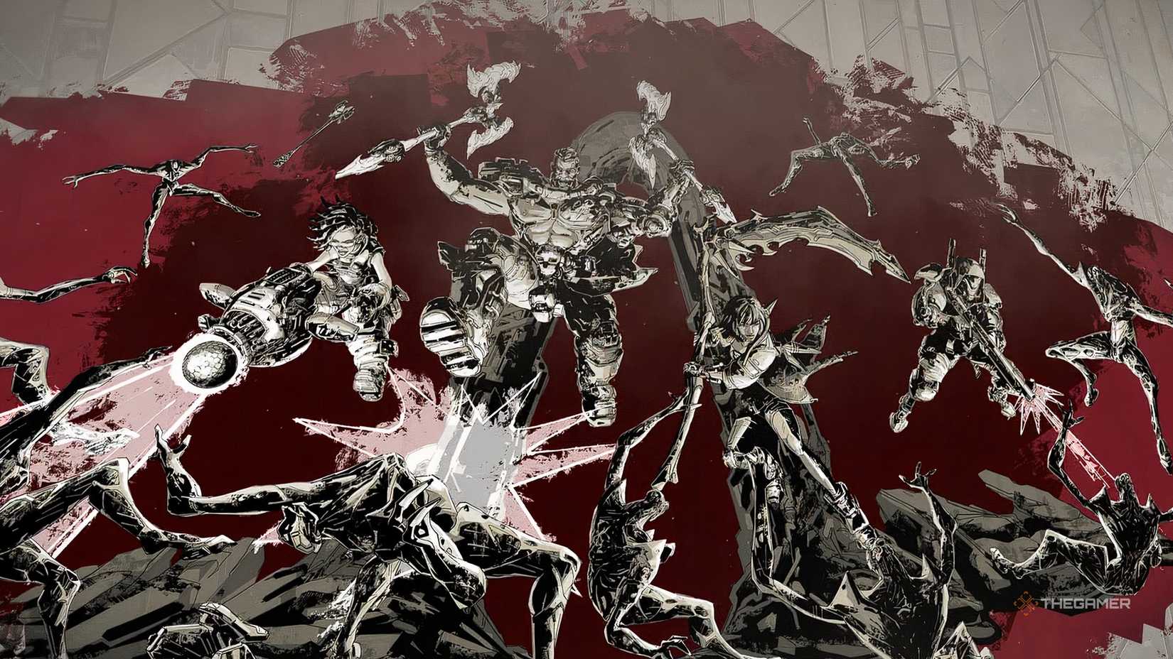 Borderlands®4 Art of all four Valut Hunters.