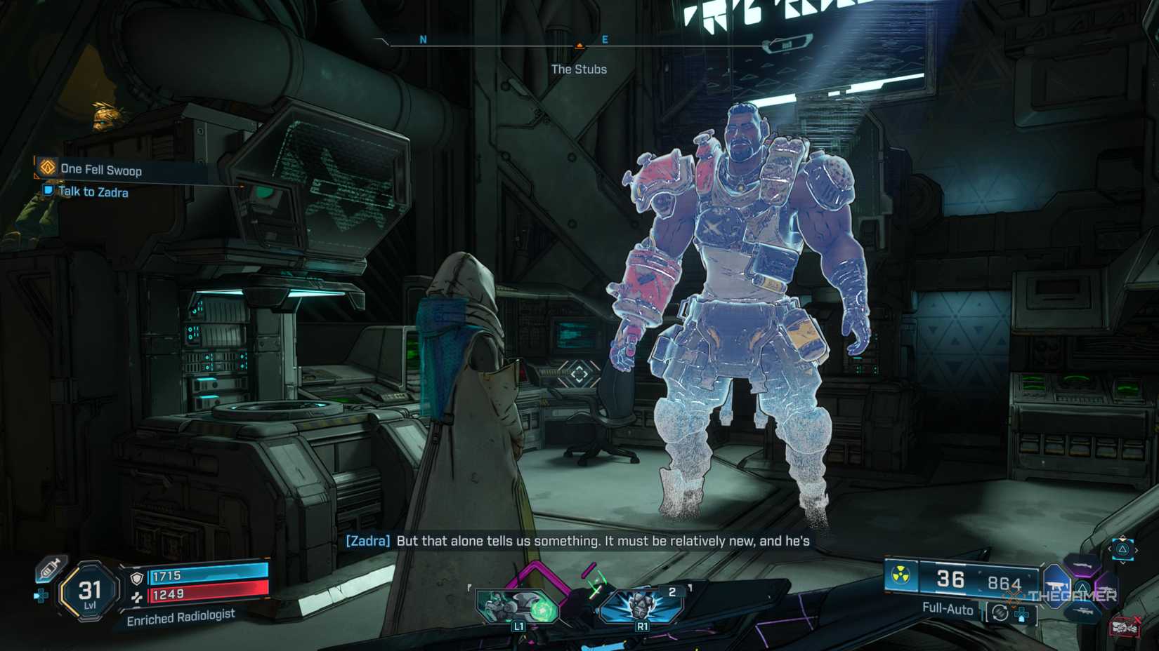 zadra and rush communicate via hologram in borderlands 4.