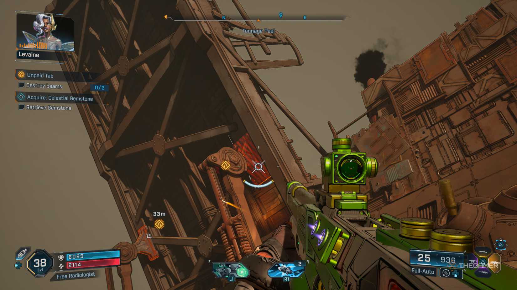 the support struts of firedust bridge glow orange in borderlands 4, indicating that they can be destroyed.