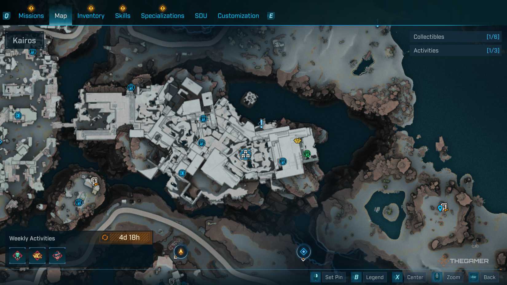 Carcadia map location in Borderlands 4.