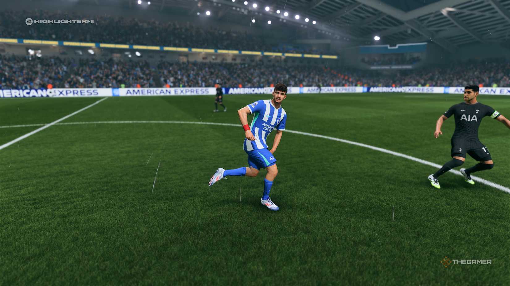 Charalampos Kostoulas jogging in EA Sports FC 26.