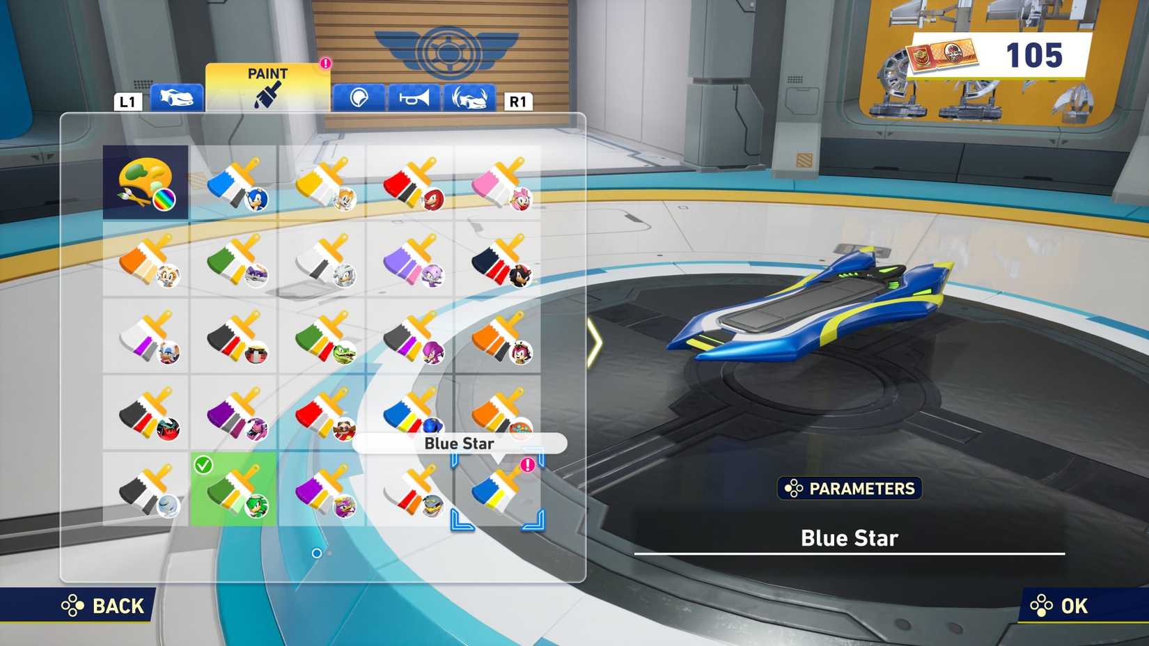 Creating the Blue Star Extreme Gear in Sonic Racing CrossWorlds.