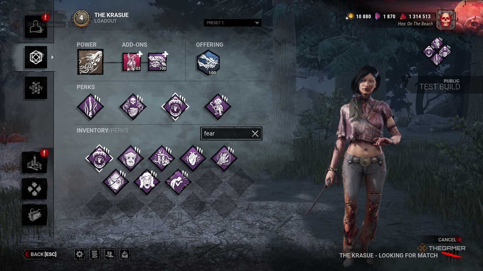 Dead By Daylight Ravenous Perk Build.