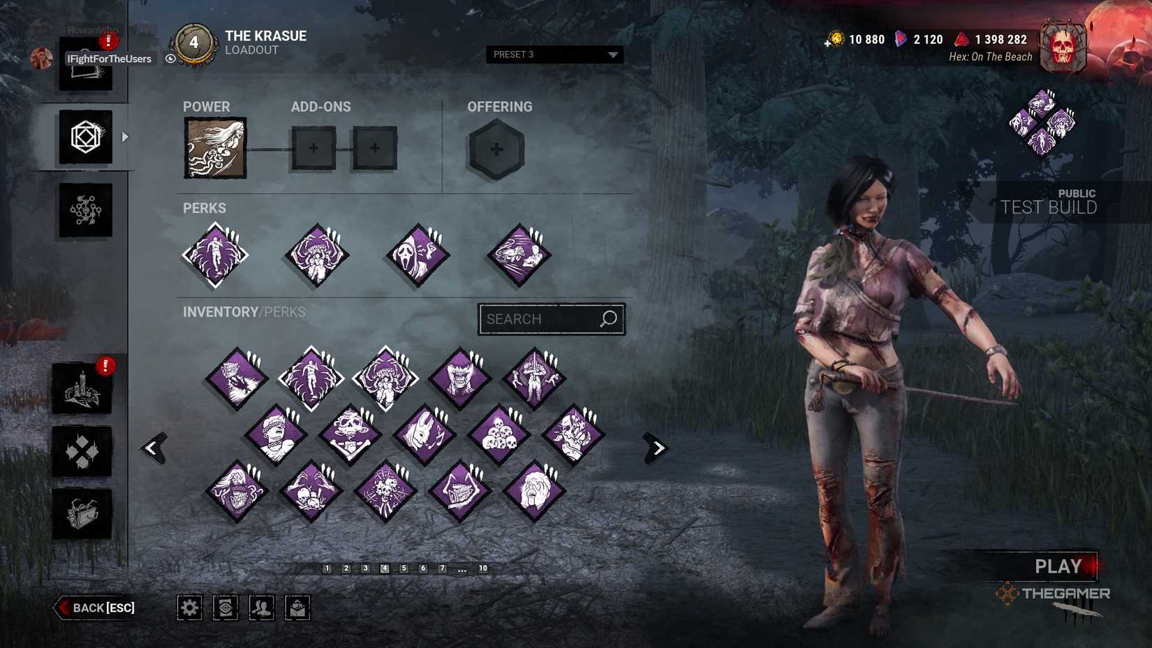 Dead By Daylight Wandering Eye Build.
