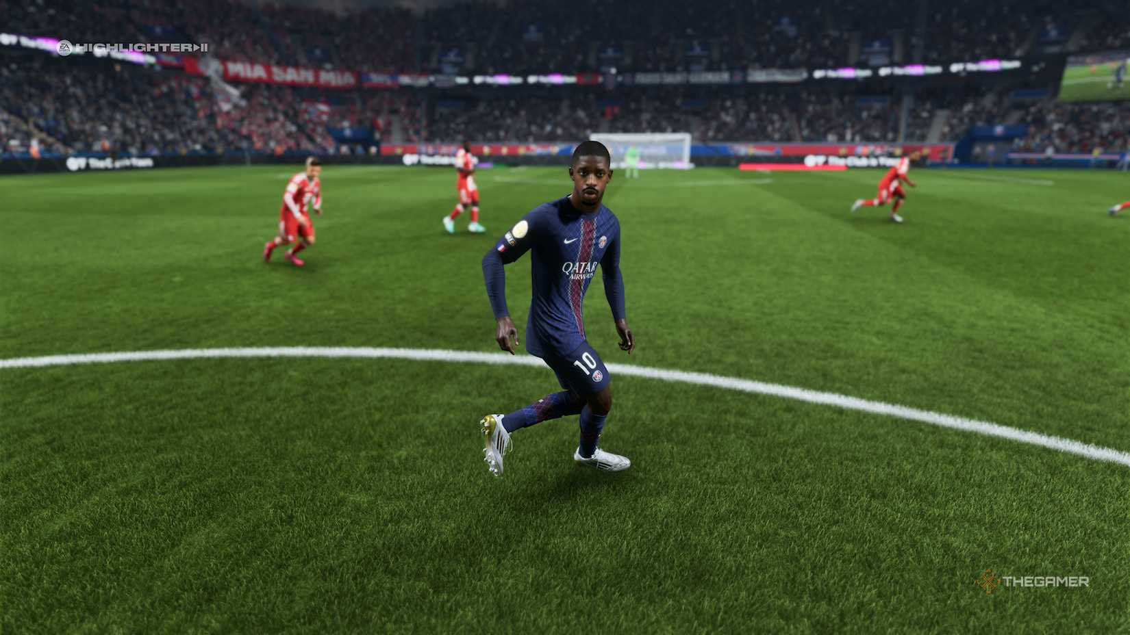Dembele making a run in EA Sports FC 26.