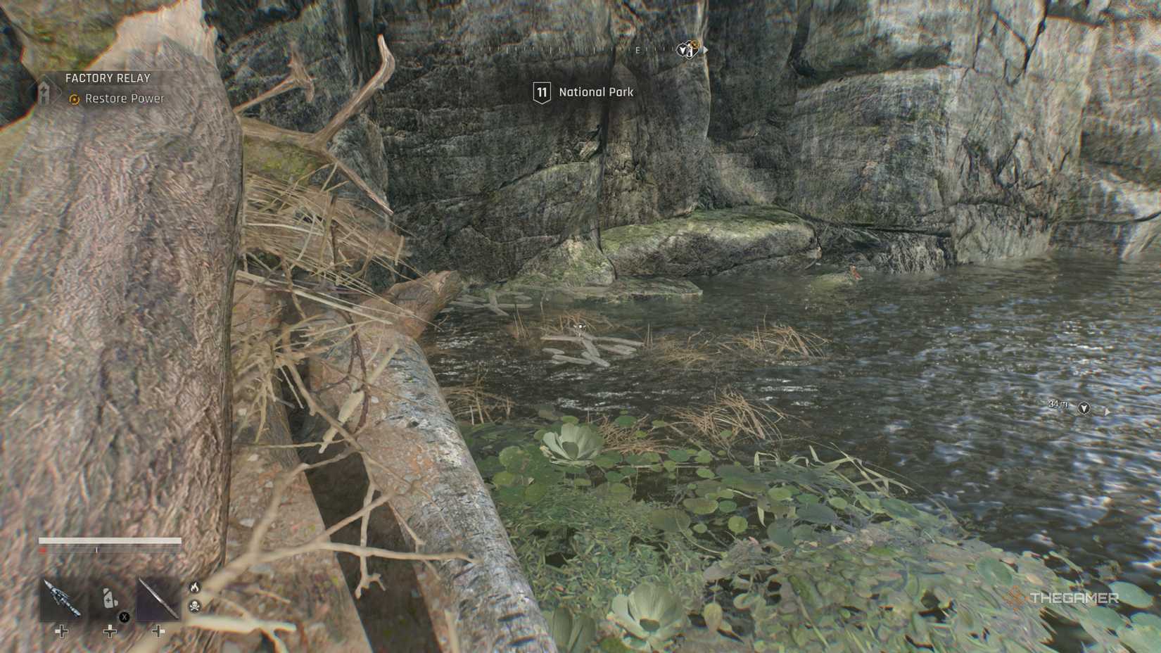 Dying Light The Beast Mysterious Stick on the beaver dam.