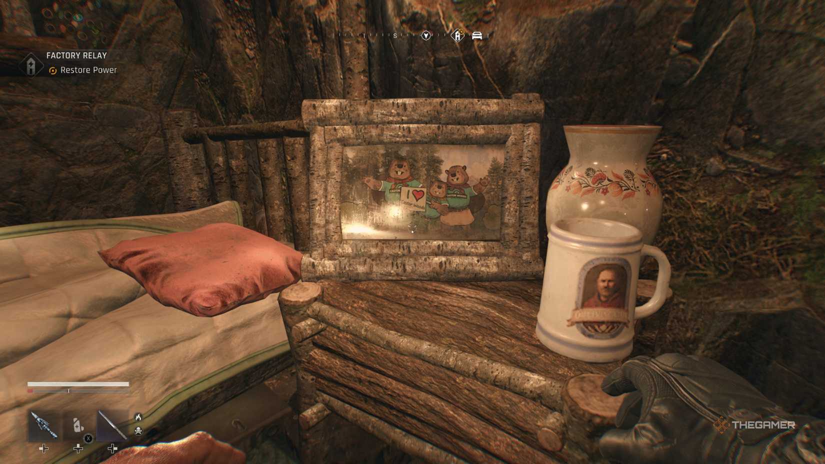 Dying Light The Beast Mysterious Stick beaver den.